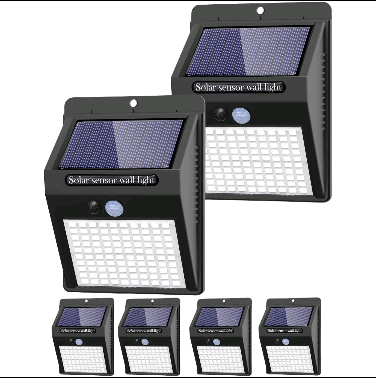 Luz Solar LED con Sensor de Movimiento 6 UNIDADES