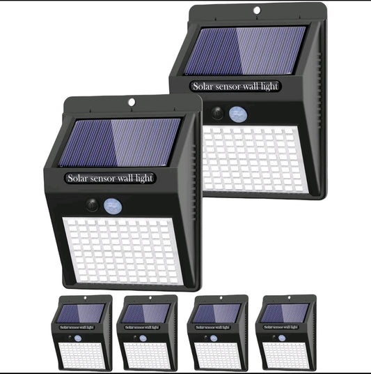 Luz Solar LED con Sensor de Movimiento 6 UNIDADES