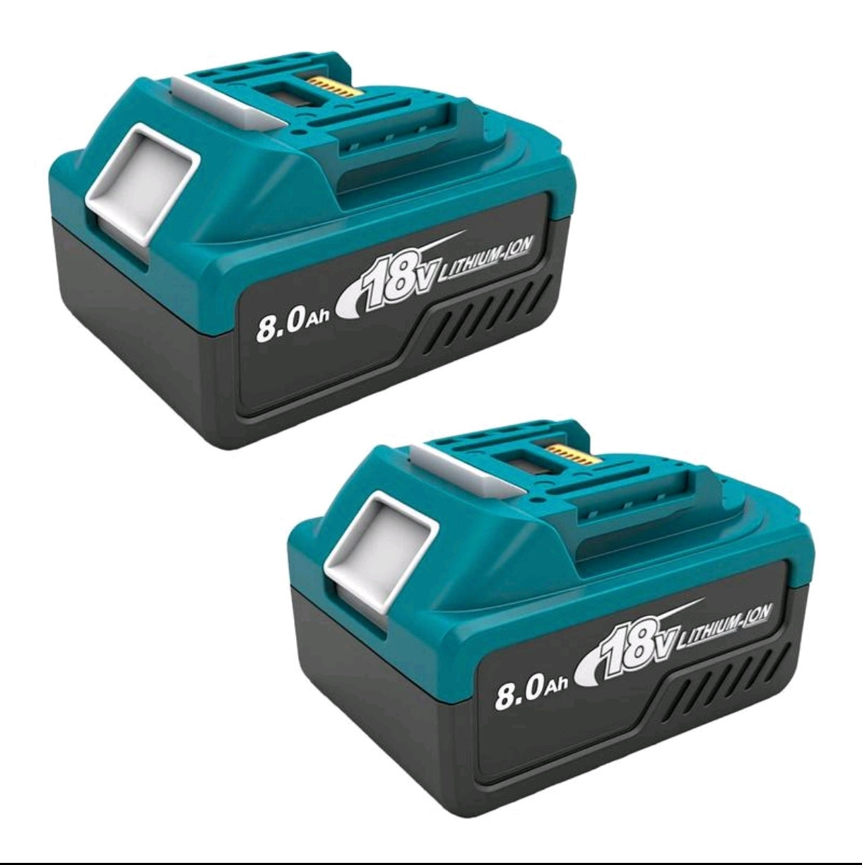 Pack 2 Baterías de Repuesto 18V 8000 mAh Compatible con Makita