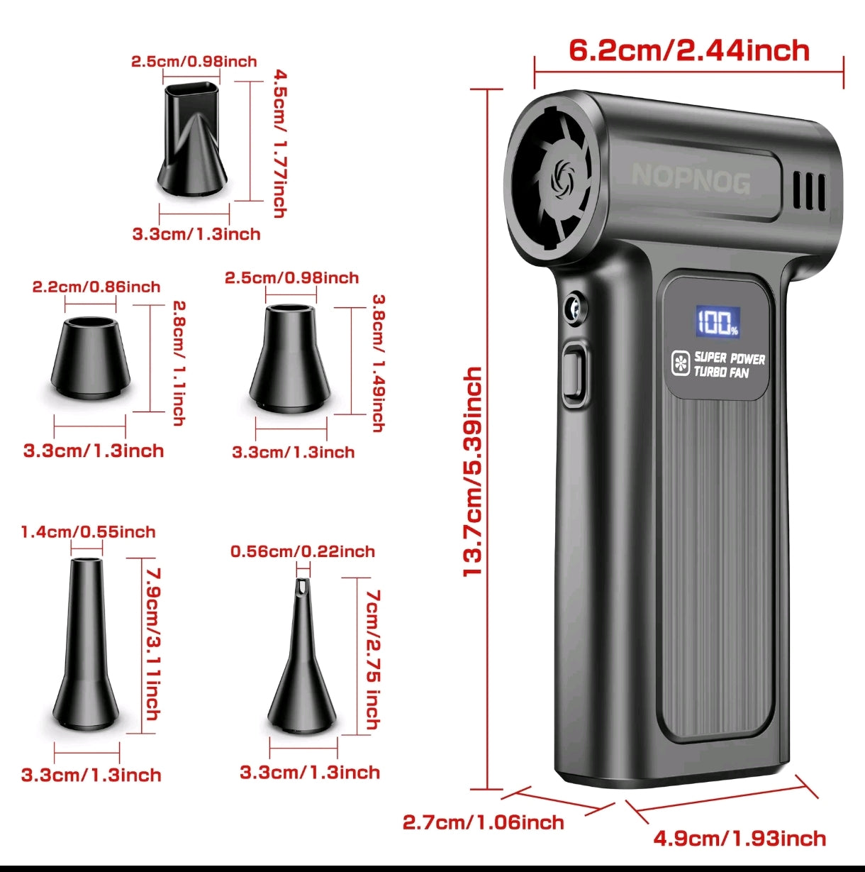 Soplador Turbo M9 140.000 RPM