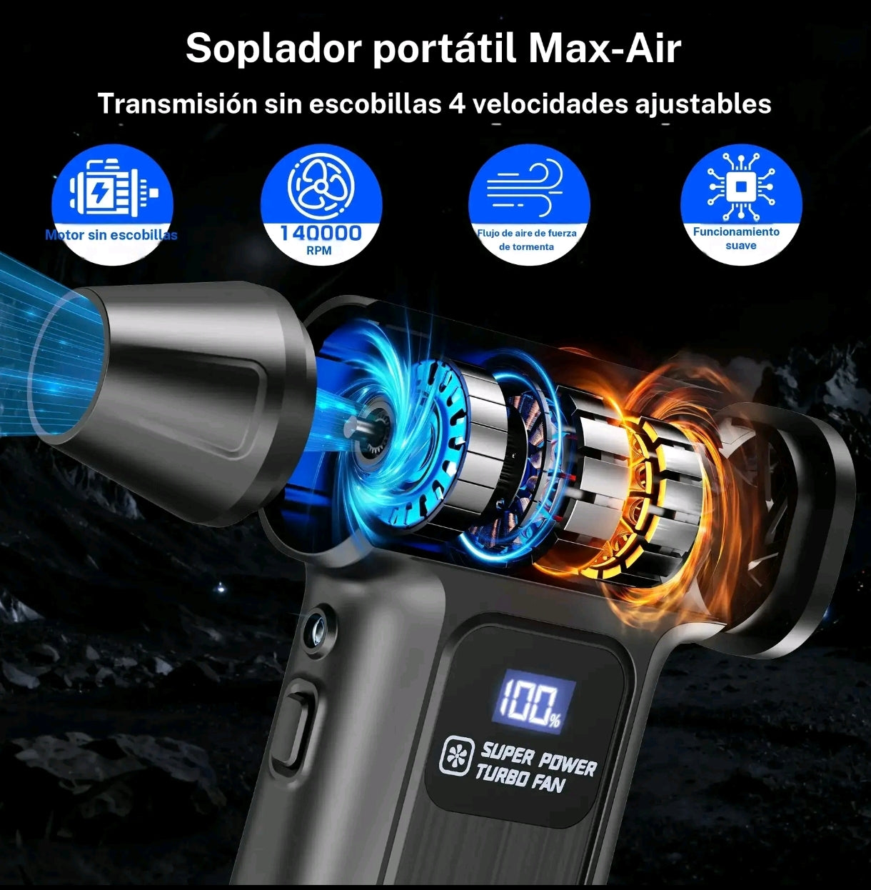 Soplador Turbo M9 140.000 RPM