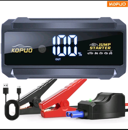 Arrancador de Batería Kopuo 5000A- POWERBANK INCLUIDA